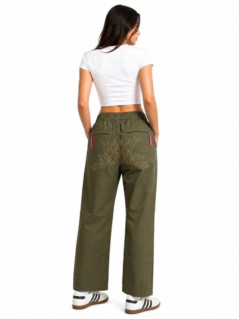 vandy the pink graffiti ripstop double knee pants green 26 minimalist streetwear